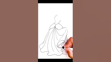 Draw CINDERELLA in 2 min| beginner