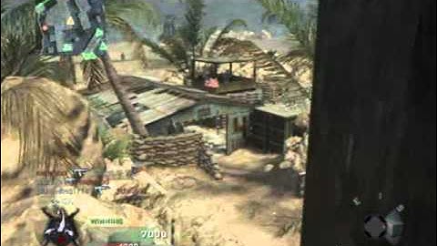 Awesome long-range tomahawk off sniper tower on firing range. Call of Duty: Black Ops