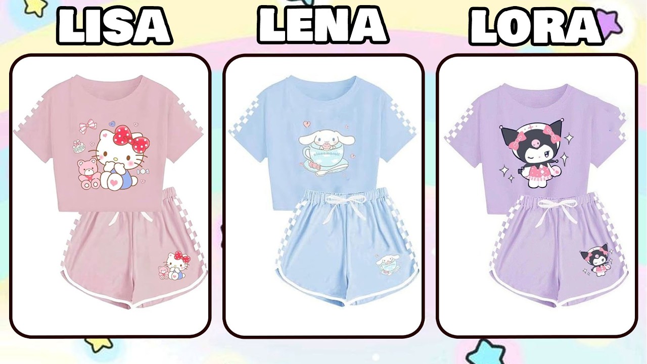 Fashion Haul Battle 👗✨ Lisa vs Lena vs Lora  Three Piece Sets #OutfitIdeas #lisaorlena