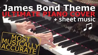James Bond Theme piano + sheet music (007 piano cover)