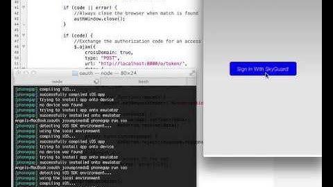 python-django-oauth2 iphone-phonegap
