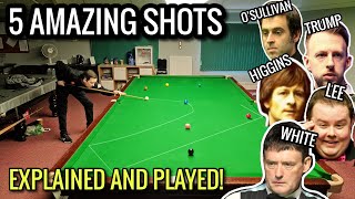 Top 5 Snooker Shots EXPLAINED and PLAYED