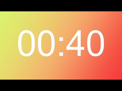 40 Second Timer With Alarm - Alarmlı 40 Saniye Zamanlayıcı