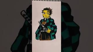 tanjiro drawing #viraltransition 👀👀👀#animeeart #youtubeshorts #tanjiro