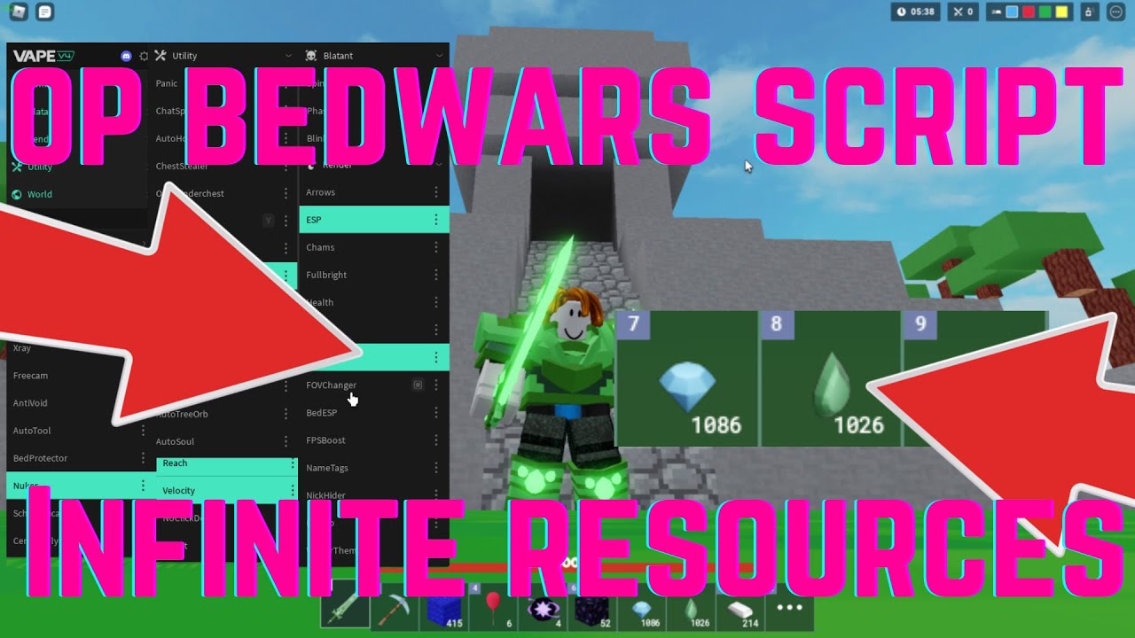 Roblox Bedwars Script – ESP, Fly, Speed, AutoKit & More – Caked By Petite