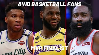 The NBA MVP Finalists: Antetokounmpo, James and Harden