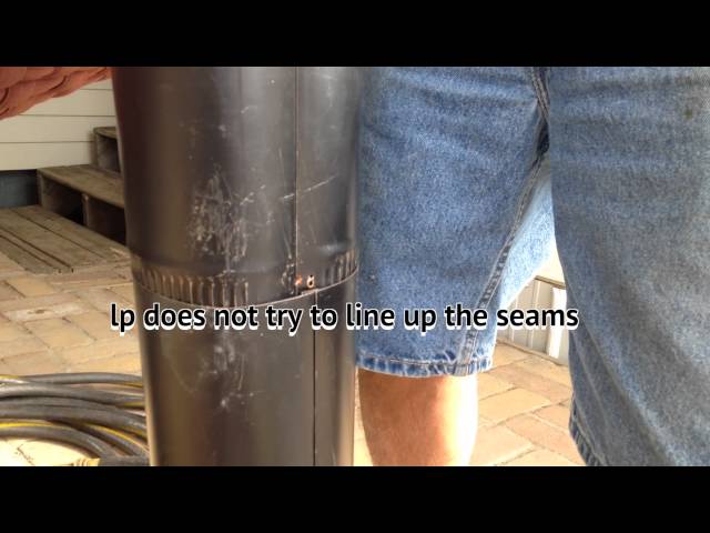 lp Putting the Stove Pipe Together 2 of 2 - YouTube