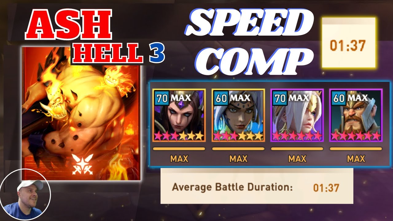 Ash HELL3 SPEED COMP- Fabled Gear Under 2 Mins! | Awaken Chaos Era