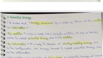 CBSE Class 9 Science | Chapter 11 Work and Energy | Handwritten Notes | NCERT | Padhaku Dekisugi