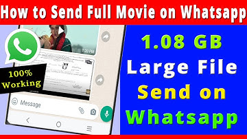 How to Send Large Video on WhatsApp  Send Any Big File Upto 2GB from WhatsApp  #Whatsapp #Largfile