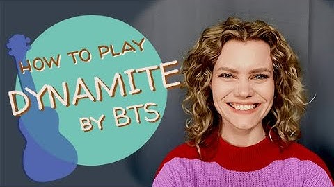 #30 Play Dynamite by BTS / K-pop / Easy Ukulele Tutorial / Play Along / Kpop