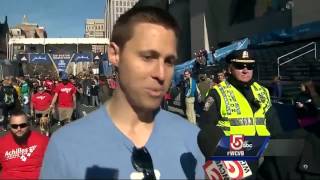 Bombing survivors, wounded warriors gather at Marathon finish line