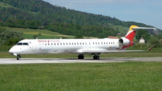 First Landing & Takeoff of a CRJ1000 in Bern, Switzerland!