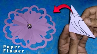 How To Make Beautiful Paper Flower Diy Paper Flower Craft Easy Paper Flower Making Step By Step