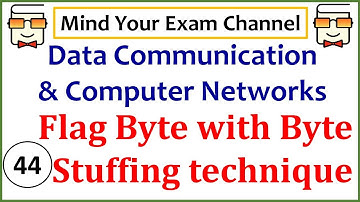 Flag Byte with Byte Stuffing | Data Link Layer | Data Communication & Computer Networks | Lecture 44