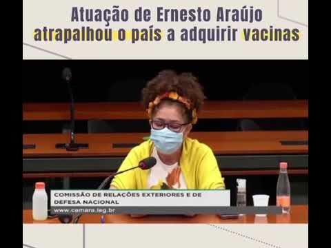 Atuação de Ernesto Araújo atrapalhou o país adquirir a vacina, diz Perpétua Almeida