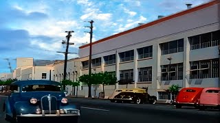 Amazing California 1940s in color [60fps,Remastered] w\/sound design added