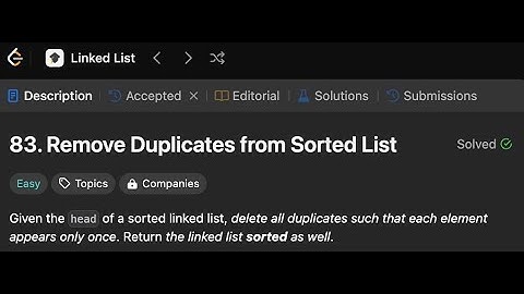 Remove Duplicates from Sorted List | Simple solution | LeetCode 83 | Golang