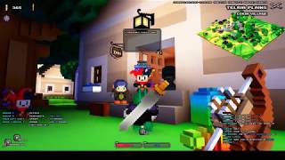 Cube World Interacting with NPCs