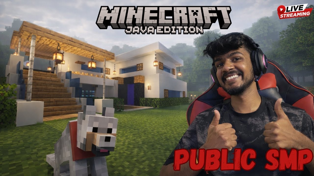 Minecraft Java Edition LIVE 🔴 Public SMP Survival Multiplayer (Join ...