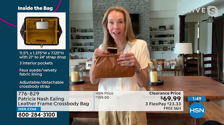 Patricia Nash Ealing Leather Frame Crossbody Bag