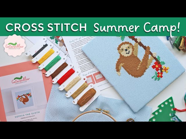 Kids Cross Stitch Summer Camp 2023  Caterpillar Cross Stitch 