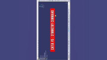 Catia : symmetry command | catia v5 tutorials | catia v5 commands #catia