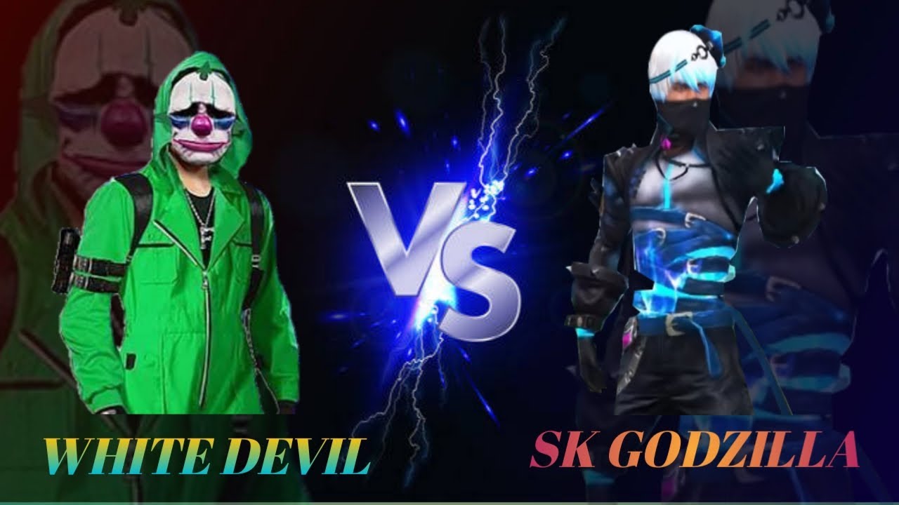 1vs1 WHITE DEVIL VS SK GODZILA OP GAME PLAY || 