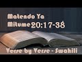 VBV Swahili Matendo Ya Mitume 20 17 38 Paulo Asema Na Bongos Wa Efeso VBV Swahili Matendo Ya Mitume 20 17 38 Paulo Asema Na Bongos Wa Efeso