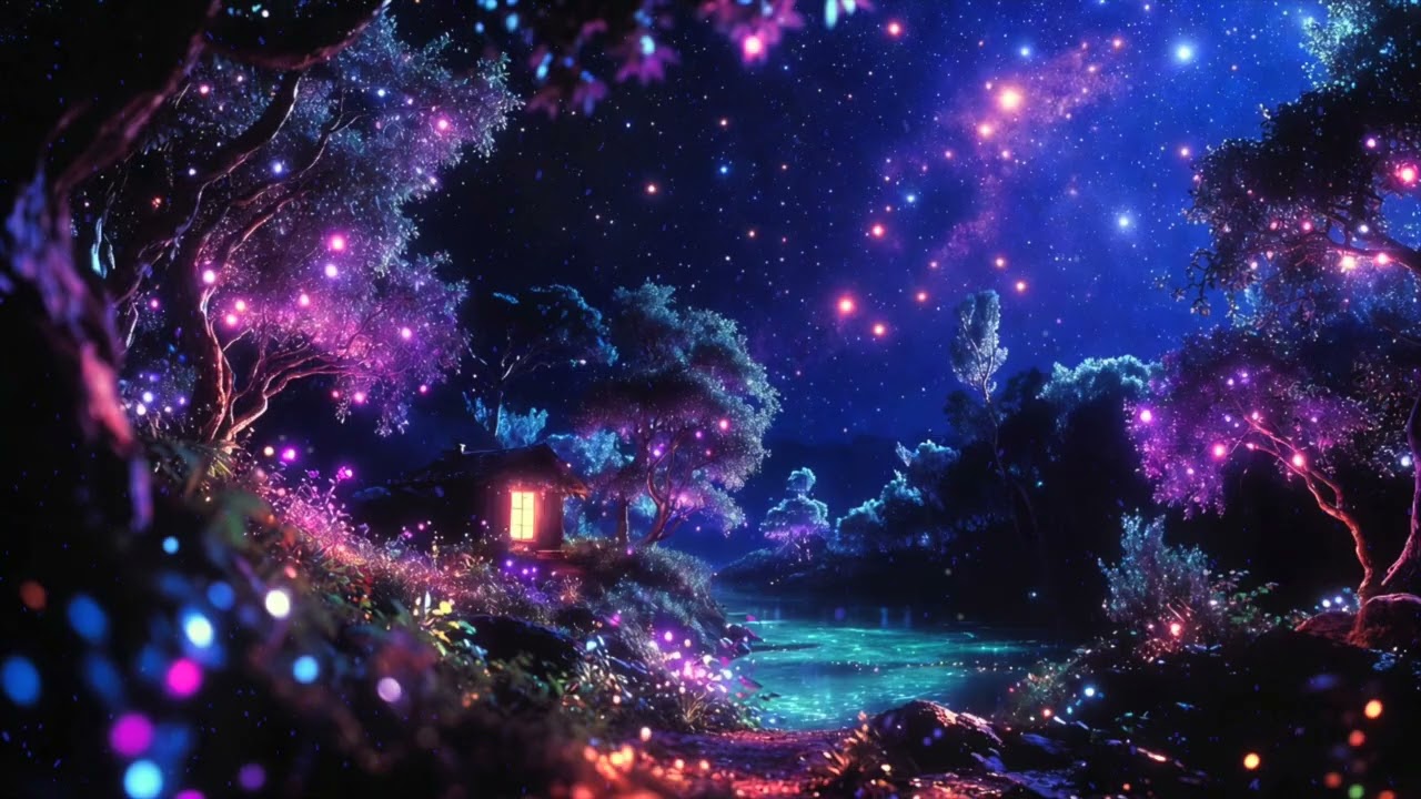 Drift Into Sleep in a Starlit Dream Sanctuary ✧ Deep Night Calm 🌙