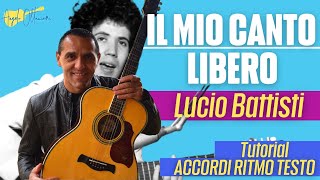 Video thumbnail of "Il Mio Canto Libero - Lucio Battisti - Chitarra"