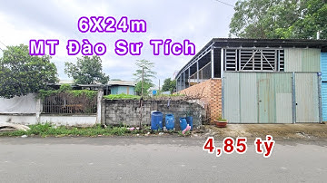 Bán Đất Dĩ An (501) Mặt Tiền Đào sư Tích 6X24m, Hoàng Hải BĐS