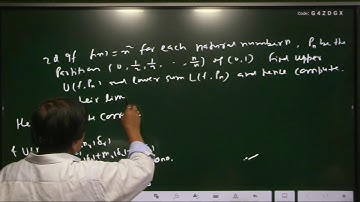 B.Sc Math Part-3/Real and Higher Analysis/Riemann Integration/Lec-20/BY:Dr (Prof.) B.D Yadav Sir