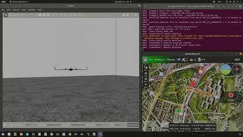 PX4 SITL Gazebo Standard VTOL Mission Plan