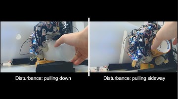 Multi-Fingered In-Hand Manipulation Under Human Disturbance