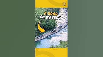 Deze drijvende weg zou niet moeten bestaan ​​#shorts #pontonbridge #floatingbridge