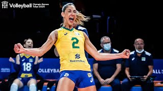 Brilliant Blocks & Plays by Carol Gattaz 🇧🇷 Best Middle Blocker of the VNL 2021!