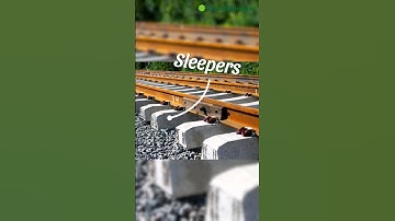 Why Railway Tracks are Laid on CEMENT SLEEPERS 🚂| #shorts #20