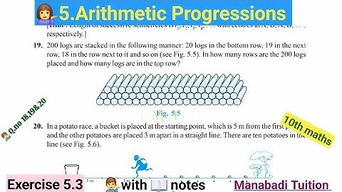 10th class math| Chapter 5|Arithmetic progressions| 🤷‍♂️Exercise 5.3| 💁‍♀️Q no 18,19&20|CBSE|NCERT|