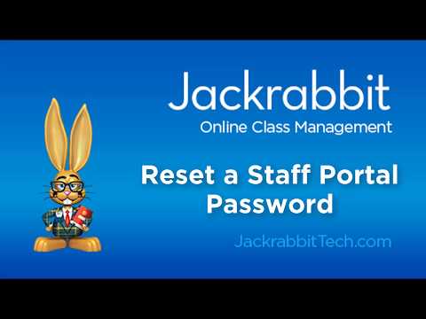 Reset a Staff Portal Password