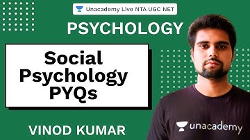 Revision Of Social Psychology  | Unacademy Live NTA UGC NET | Vinod Kumar
