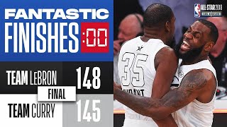 Final 2:14 Wild ALLSTAR Ending Team LeBron VS Team Curry 2018