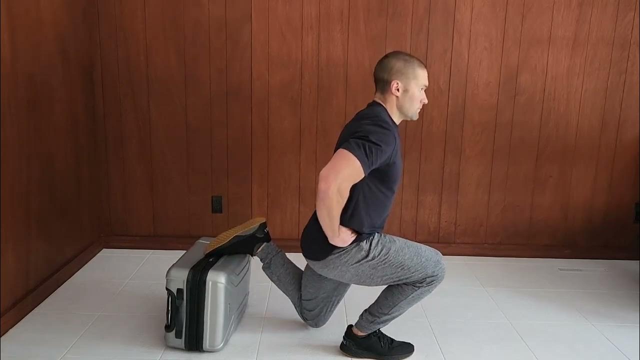 Travel Workout Rear Foot Elevated Split Squat with Elevator Reps YouTube