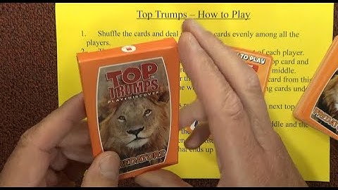How to Play Top Trumps - Family Card Game - MacDonald