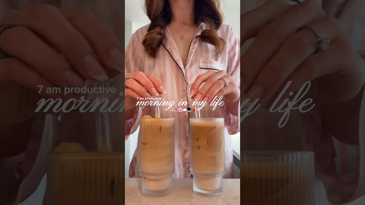 Productive morning in my life 🎀🩰 #thatgirl #morningroutine #vlog #diml