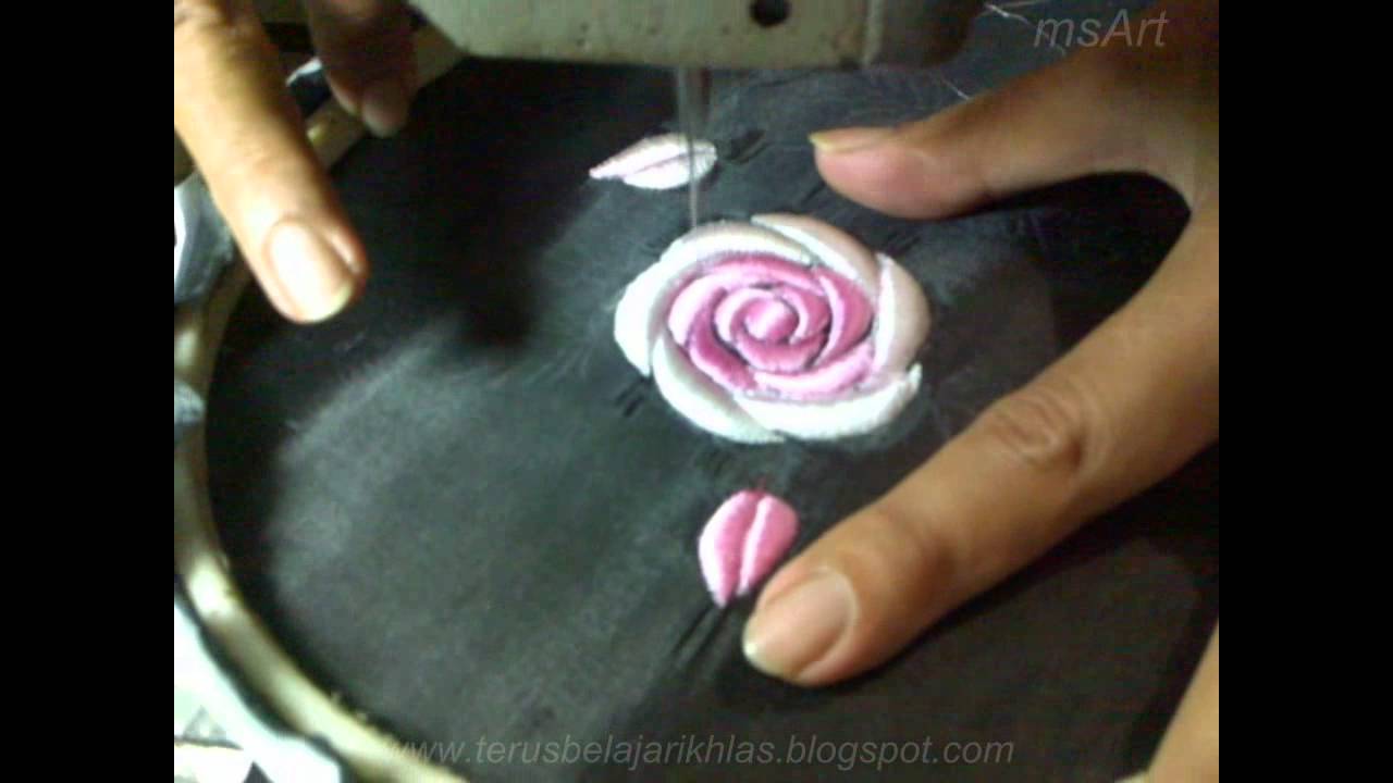 BELAJAR BORDIR. MEMBUAT BUNGA UNIK DENGAN CARA DI'SODET'