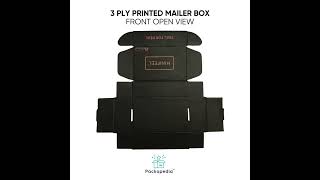 3 ply printed corrugated branded mailer box for Cosmetic Brands #cosmetics #sustainablepackaging