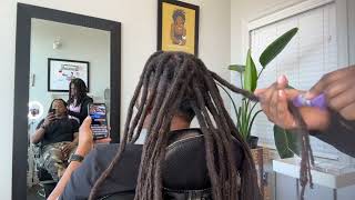 Making wicks + ASMR: Loc Combining (NOT A TUTORIAL)