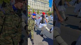 The best parade Greek Guard 💂♂️ #athens #greekarmy #ytshorts #greekarmy #military #evzones