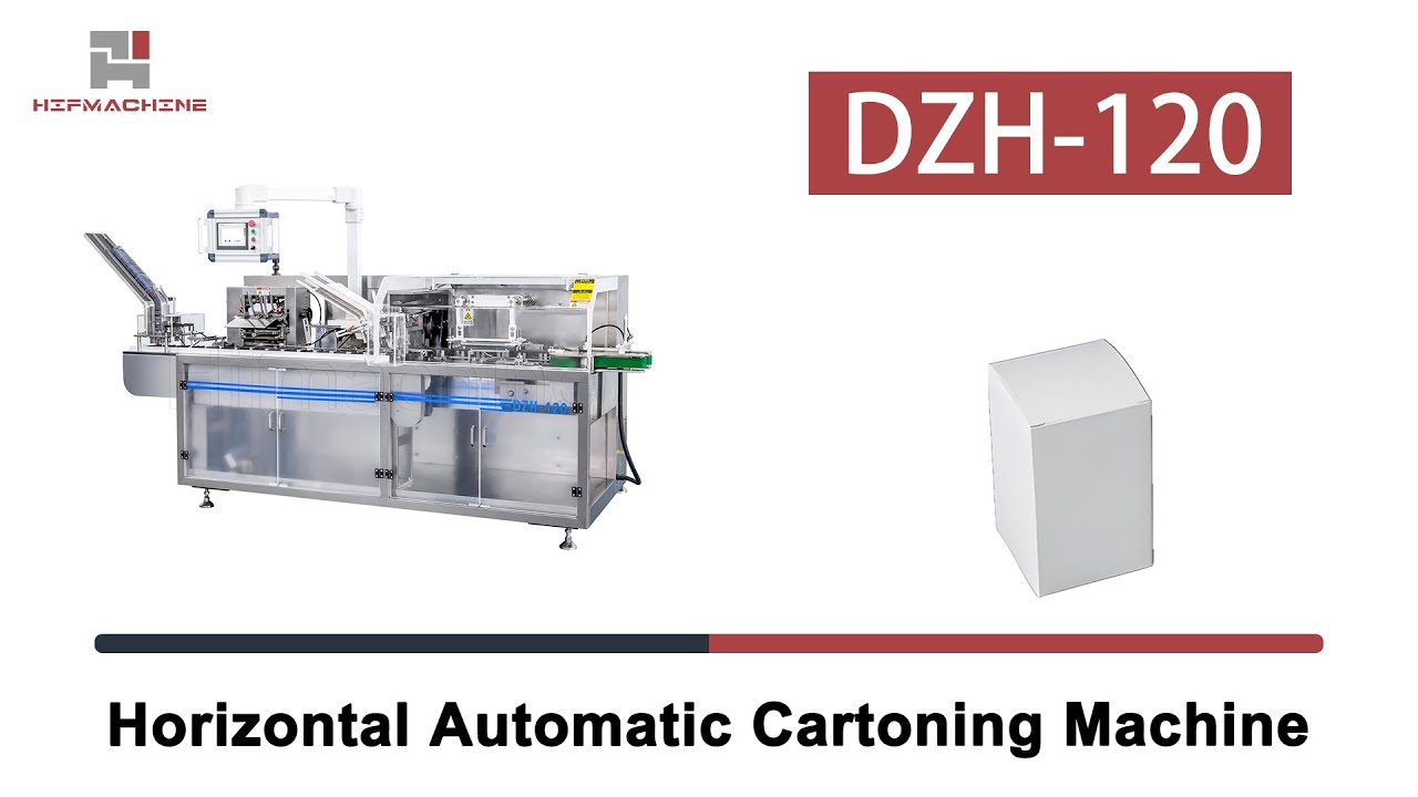 Horizontal Automatic Cartoning Machine DZH-120 - YouTube
